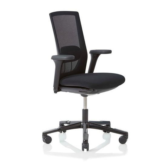 HAG Futu Mesh 3D ergonomische bureaustoel zwart